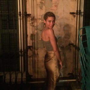 L'Occidentale Gold Silk Skirt Size Small